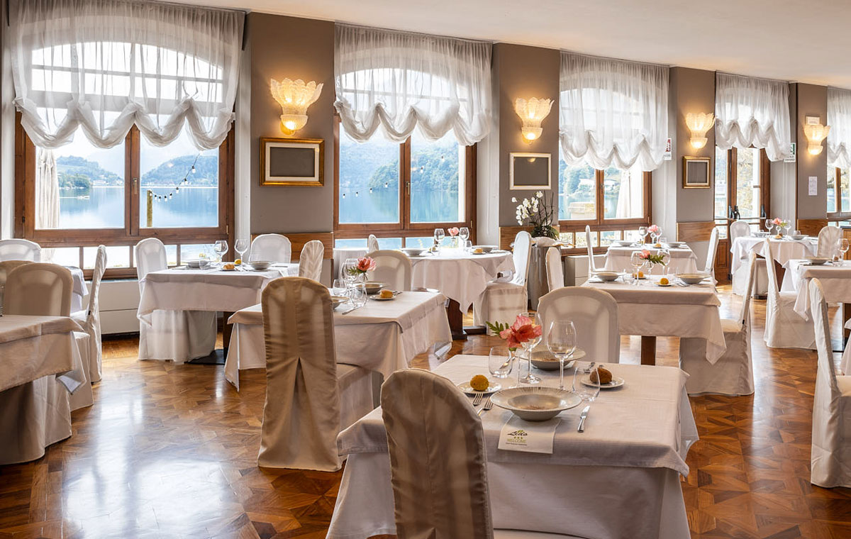 Hotel Lido on the shores of Lake Ledro